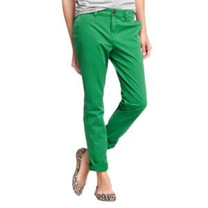 women's kelly green chino pants